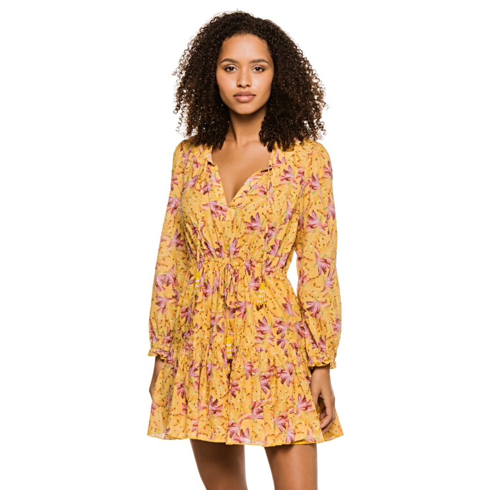Farm Rio Banana Sunshine Mini Dress